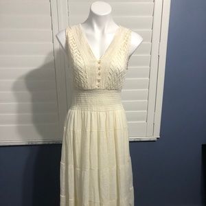 Off-white maxi dress